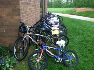 Schools should have bike racks and biking/walking paths for students and faculty.