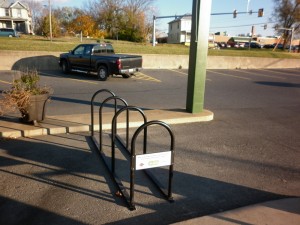 Friendly City Food Coop Bike Rack...one of the 2011 Bike Rack Grant Winners!